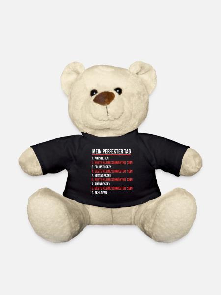 Schwestern Geschwister Schwester - Teddy - Schwarz