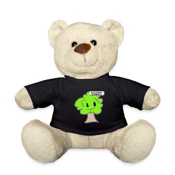 Briefkasten Aufkleber Bitte keine Werbung - Teddy - Schwarz - Vorne