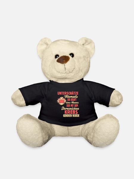 Sternzeichen Krebs - Teddy - Schwarz