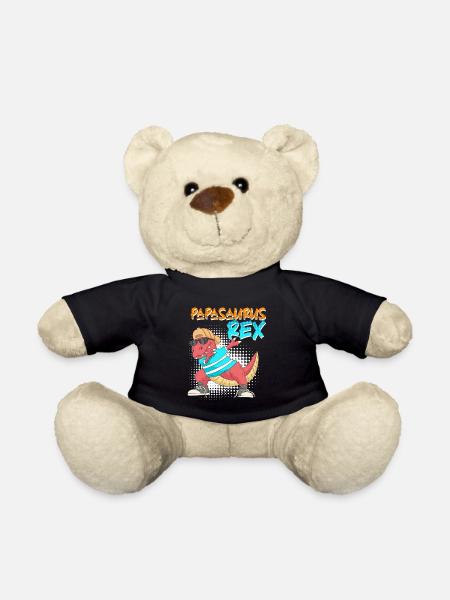 Papasaurus Rex Vater Papa - Teddy - Schwarz