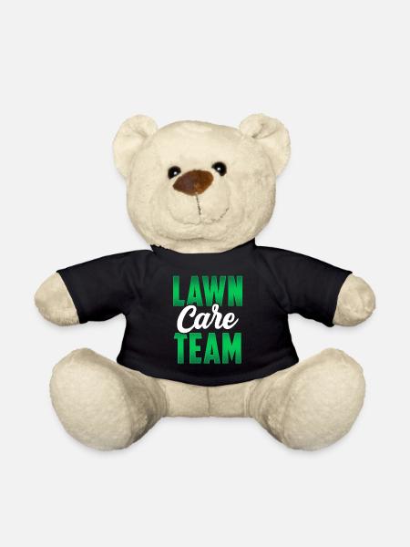 Team Rasenpflege Rasenmähen Rasen Rasenmäher - Teddy - Schwarz