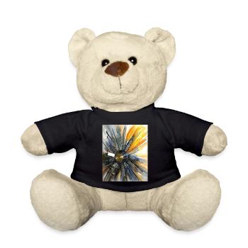 Computer Sun - Sculpture by Ilona Jentsch - Teddy Bear - black - Front