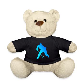 Damen Eishockey spielen Eishockeyspieler - Teddy - Schwarz - Vorne