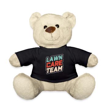 Team Rasenpflege Rasenmäher Rasen Rasenmähen - Teddy - Schwarz - Vorne