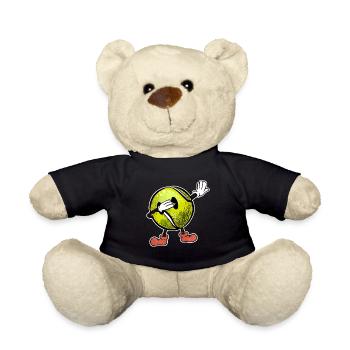 Dabbing Tennis Ball Tennis Papa Joueur de Tennis - Nounours - noir - Devant