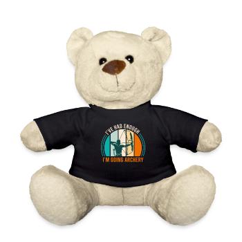 Mir reichts ich gehe Bogenschießen Bogensport - Teddy - Schwarz - Vorne