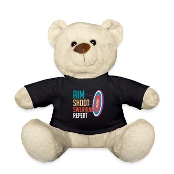 Aim Solve Curse Again Archery - Teddy Bear - black - Front