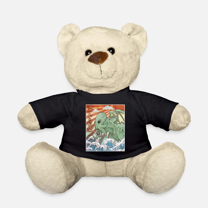 Kaiju Cthulhu Necronomicon Japanisches Monster - Teddy - Schwarz