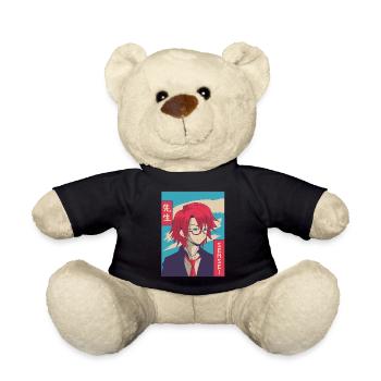 Sensei Anime Boy Japonais Vaporwave Esthétique - Nounours - noir - Devant