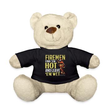 Firefighters Find them hot and leave them - Teddy Bear - black - Front