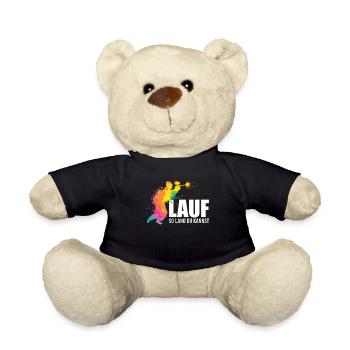 Paintballspieler lauf so lange du kannst Paintball - Teddy - Schwarz - Vorne