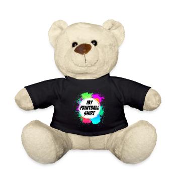 Mon joueur de paintball shirt paintball - Nounours - noir - Devant