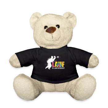 Paintballspieler lauf so lange du kannst Paintball - Teddy - Schwarz - Vorne