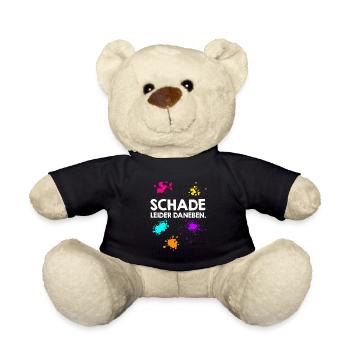 Schade leider daneben Paintballspieler - Teddy - Schwarz - Vorne
