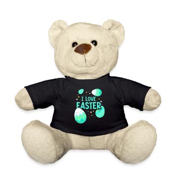 J’adore Easter Easter Easter Easter Egg Lapin de Pâques - Nounours - noir - Devant