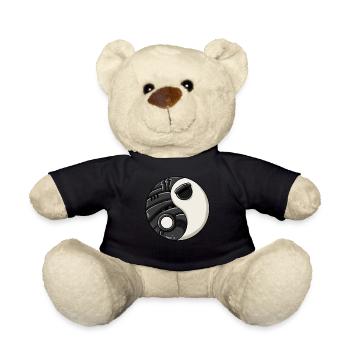 Cyborg Ying Yang Cyber Punk Yin Yang Cyber Geschen - Nounours - noir - Devant
