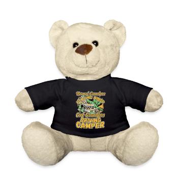 Opas Spielen Bingo Coole Opas Fahren Wohnmobil - Teddy - Schwarz - Vorne