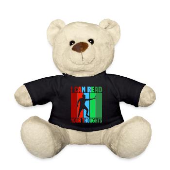 Je peux lire vos pensées - Nounours - noir - Devant