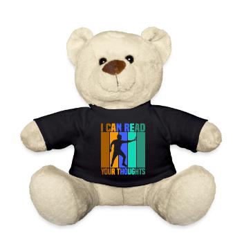 Je peux lire vos pensées - Nounours - noir - Devant