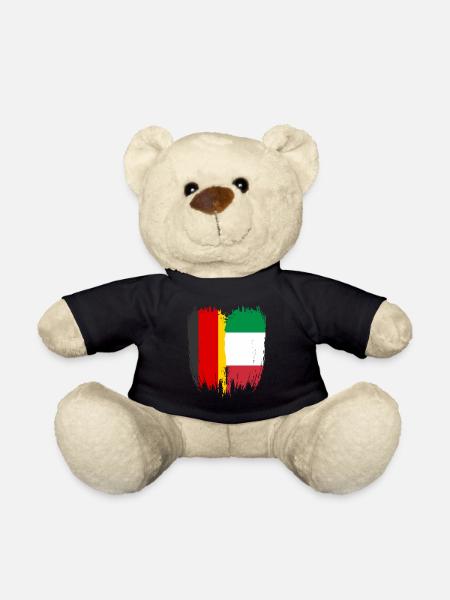 Deutschland Flagge Italien - Teddy - Schwarz