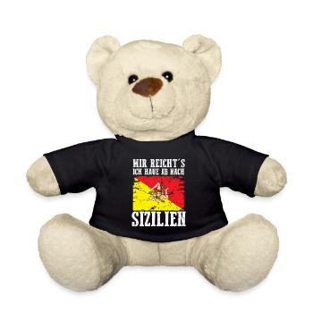 Sicilia Sizilien Sizilianer - Teddy - Schwarz - Vorne