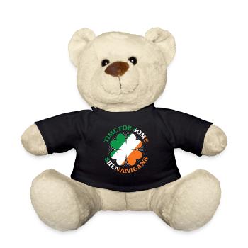 Il est temps pour un peu de bêtises Irlande Irlandais Irlandais - Nounours - noir - Devant