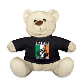 Irish Warrior Irish Ireland Irish Gaelic - Teddy Bear - black - Front