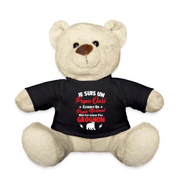 Je Suis Un Papa Ours Comme Un Papa Normal - Nounours - noir - Devant