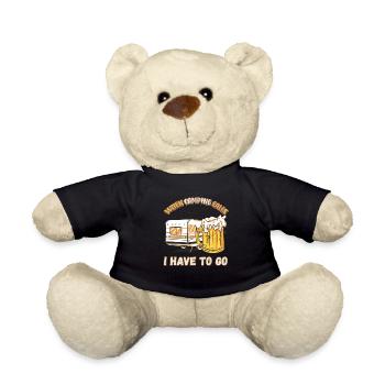 Wenn das Campen ruft muss ich gehen - Zelten Natur - Teddy - Schwarz - Vorne