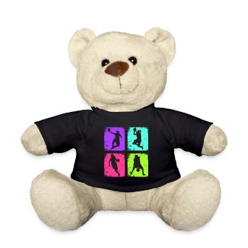 Vintage Women's Basketball - Teddy Bear - black - Front