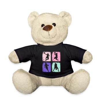 Vintage Women's Basketball - Teddy Bear - black - Front