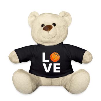 Basketball Liebe Basketballer - Teddy - Schwarz - Vorne