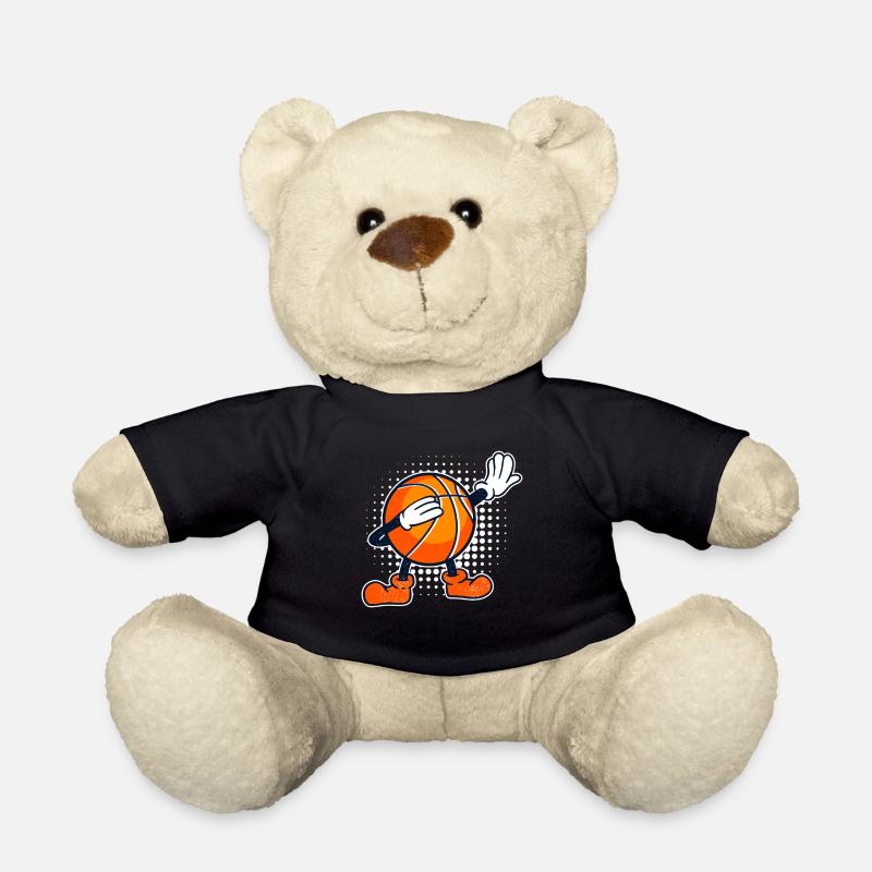 Dabbing Basketball Kinder Basketballer - Teddy - Schwarz
