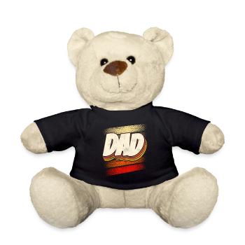 Papa Fête des Pères Proverbes Père Papa - Nounours - noir - Devant