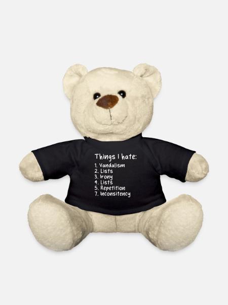 Lustig Sarkasmus Sarkastisch - Teddy - Schwarz