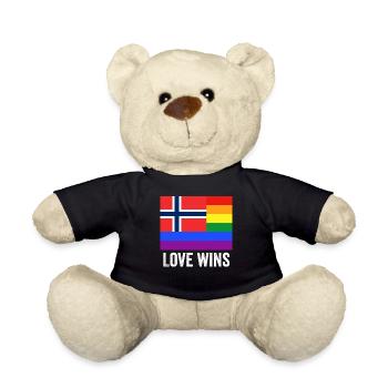 Oslo Pride Love gagne - Nounours - noir - Devant