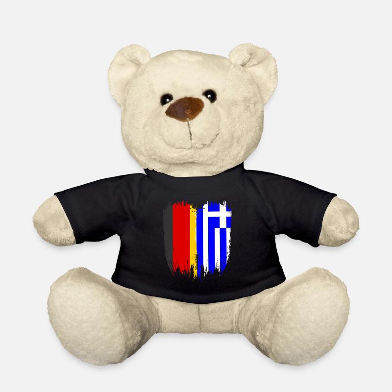 Deutschland Flagge Griechenland - Teddy - Schwarz