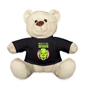Wrestling Kämpfer Ringer Ringkampf Ringen - Teddy - Schwarz - Vorne