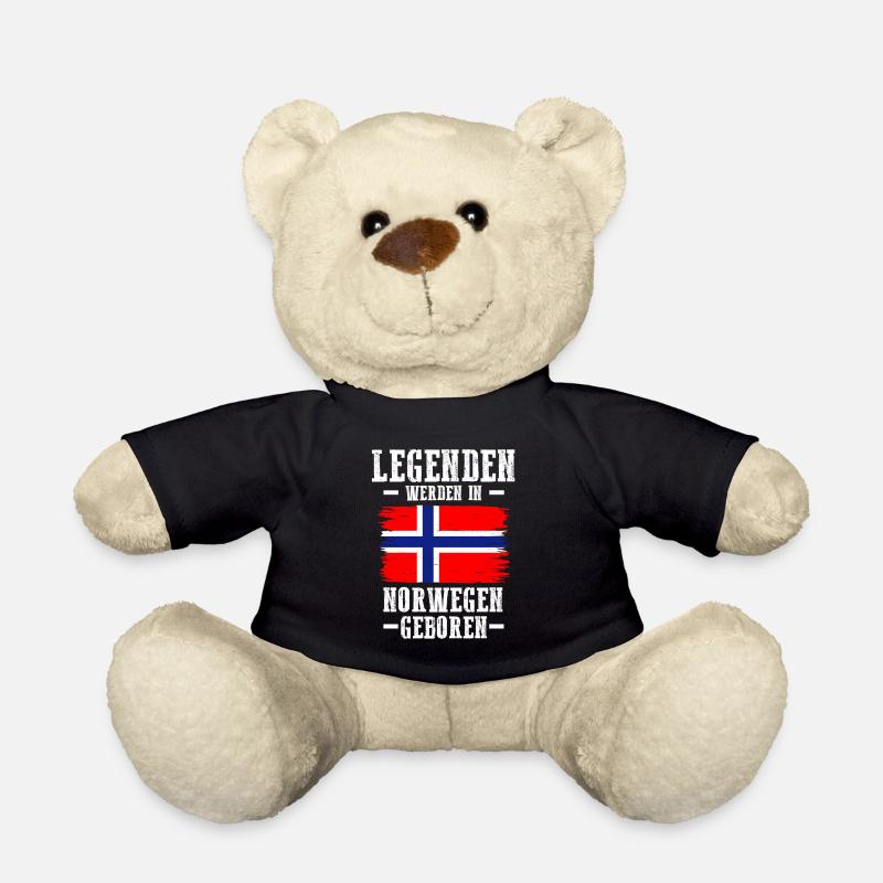 Skandinavien Norwegen Norweger Norwegisch - Teddy - Schwarz