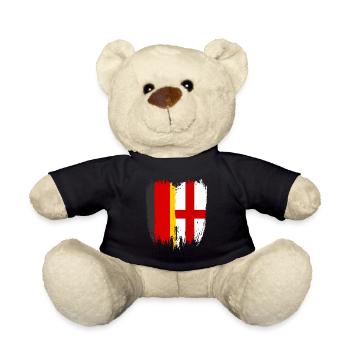 Deutschland Flagge England - Teddy - Schwarz - Vorne