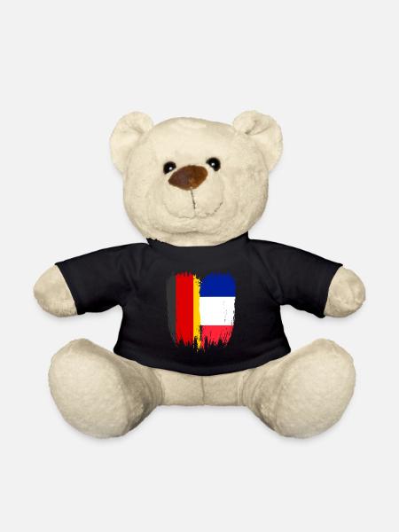 Deutschland Flagge Frankreich - Teddy - Schwarz