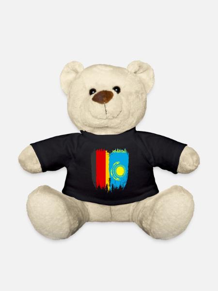 Deutschland Flagge Kasachstan - Teddy - Schwarz