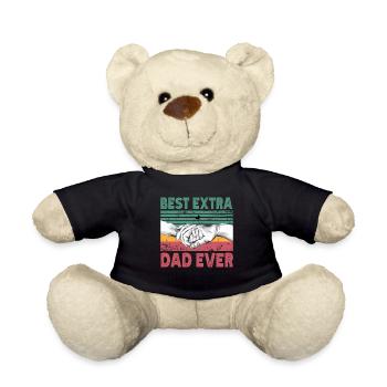 The Best Surrogate Father Ever Extra Dad - Teddy Bear - black - Front