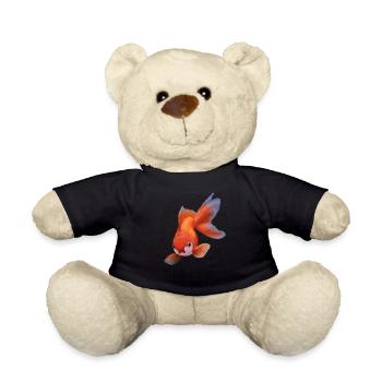 Poisson Fish Head Poisson Pêche Cadeau de pêche - Nounours - noir - Devant