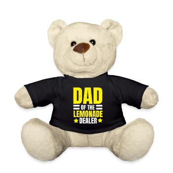 Father of the lemonade merchant lemon fruit drink - Teddy Bear - black - Front