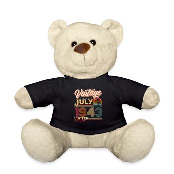 Millésime Juillet 1943 79ème anniversaire Hommes 79 ans - Nounours - noir - Devant