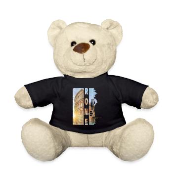 Rome Rome Italy City Skyline Home Love - Teddy Bear - black - Front