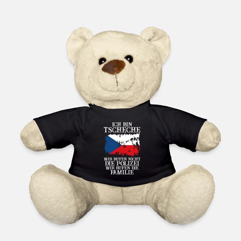 Tschechien Tscheche Tschechisches - Teddy - Schwarz