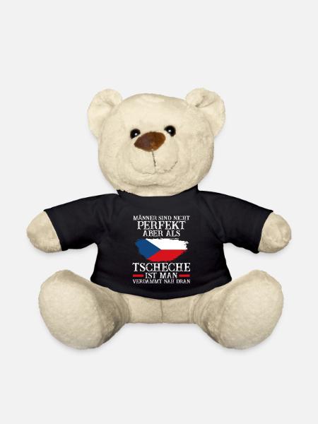 Tschechien Tscheche Tschechisches - Teddy - Schwarz