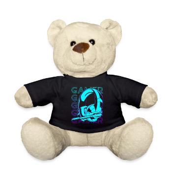 Gamer Video Gaming Headset Kopfhörer Retro - Teddy - Schwarz - Vorne